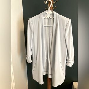 Babaton light blue power blazer